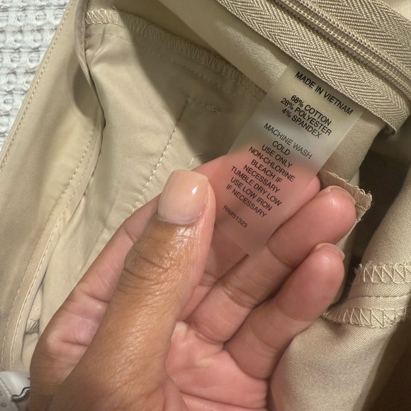 NWT Chaos Classic Beige Trousers Size 8 - Picture 4 of 11